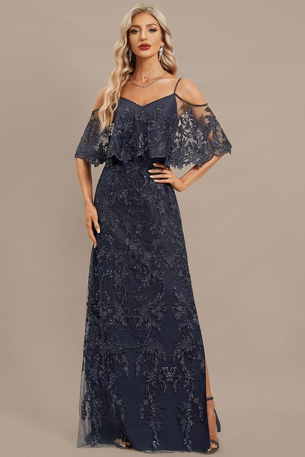 Robe Fourreau Soirée Dentelle - gallery 1