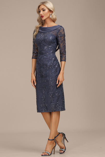 Robe Fourreau Col Bateau Chic - gallery 4