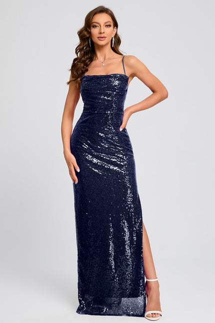 Robe Fourreau Pailletée Ajustée - gallery 3