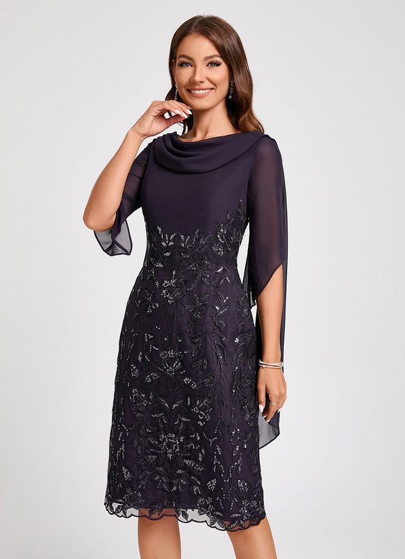 Robe Fourreau Étoile Noire - gallery 6