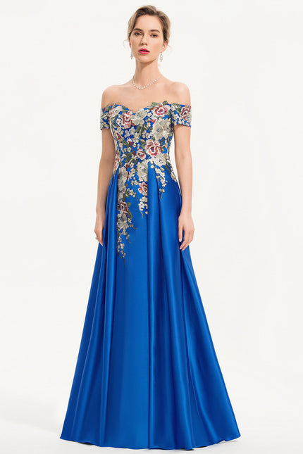 Robe Fourreau Bleu Floral - gallery 2