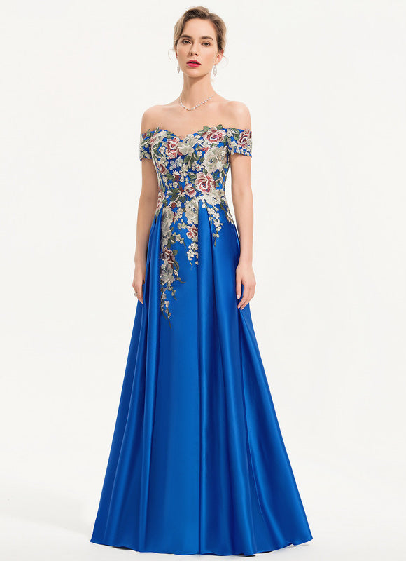 Robe Fourreau Bleu Floral - gallery 2