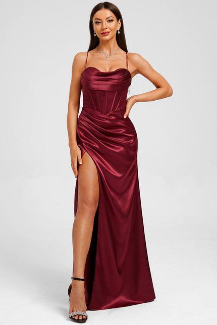 Robe Fourreau Satin - gallery 3