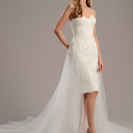 Robe Mariee Fourreau Soie