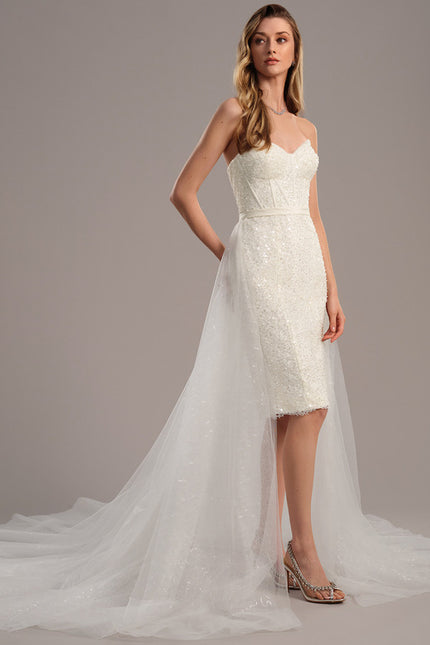 Robe Mariee Fourreau Soie