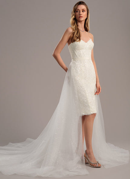 Robe Mariee Fourreau Soie