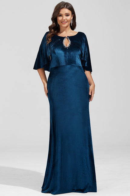 Robe Fourreau Velours Élégante - gallery 7