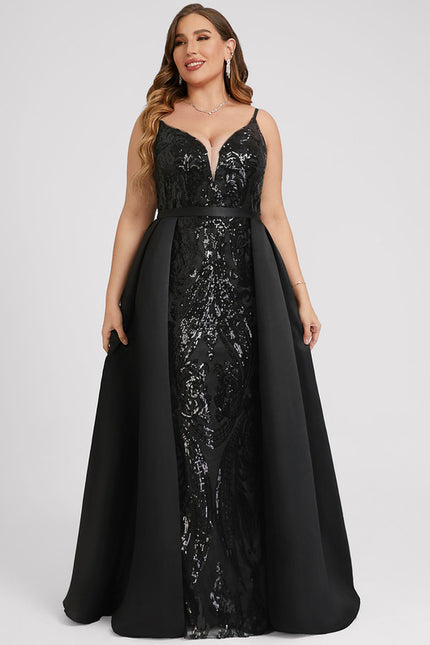 Robe Fourreau Noire Glamour - gallery 6
