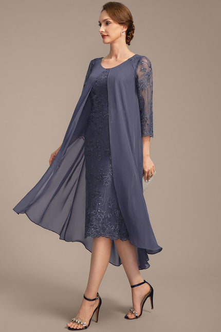 Robe Fourreau Mousseline Brodée - gallery 4