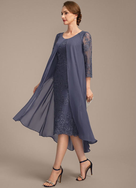 Robe Fourreau Mousseline Brodée - gallery 4