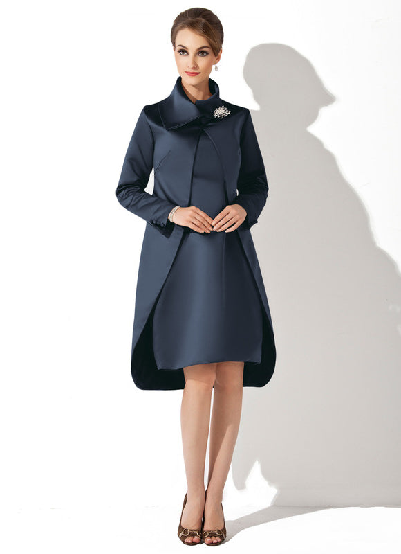 Robe Fourreau Bleu Nuit Chic