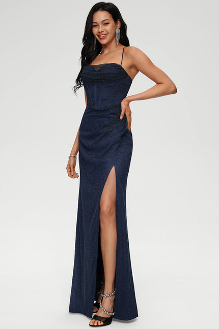 Robe Fourreau Scintillante Évasée - gallery 3