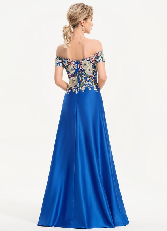 Robe Fourreau Bleu Floral - gallery 4