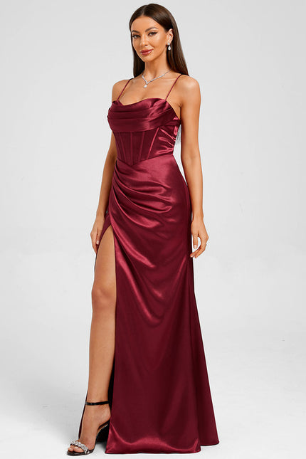 Robe Fourreau Satin - gallery 1