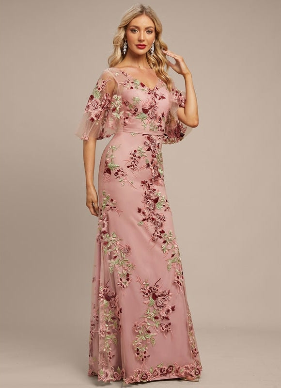 Robe Fourreau Florale Délicate - gallery 3