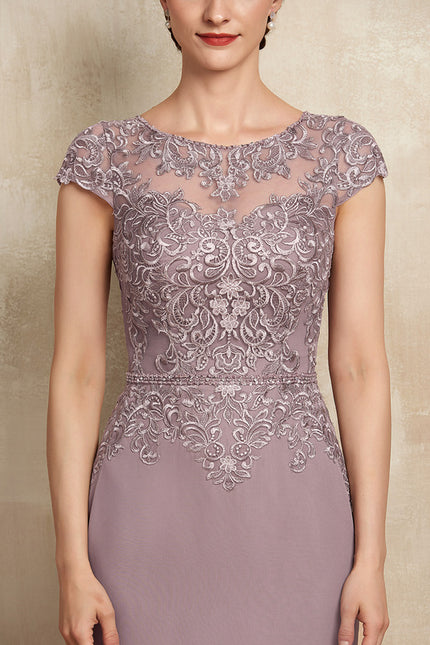 Robe Fourreau Lavande Chic - gallery 1