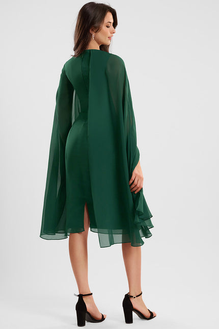 Robe Fourreau Vert Sauge - gallery 4