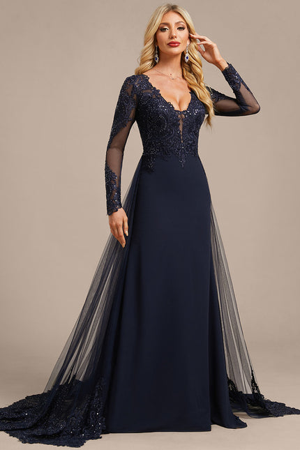 Robe Fourreau Navy - gallery 4