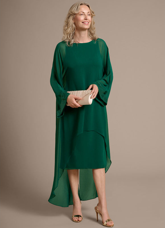 Robe Fourreau Émeraude Éclatante - gallery 4