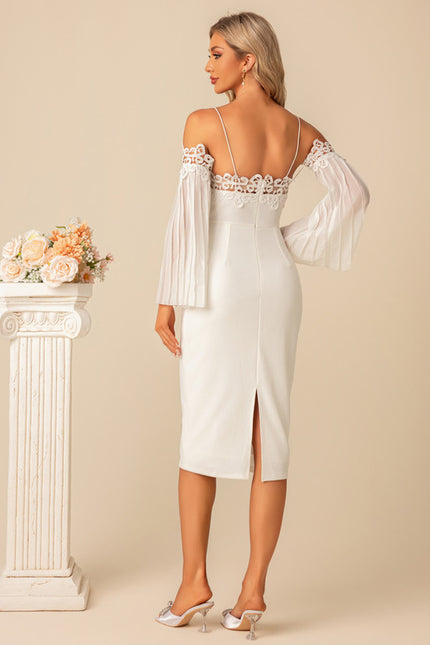 Robe Fourreau Blanche Élégante - gallery 4