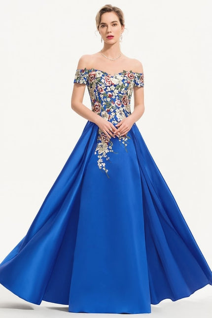 Robe Fourreau Bleu Floral