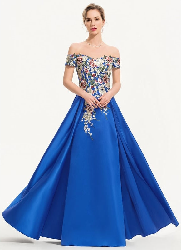 Robe Fourreau Bleu Floral