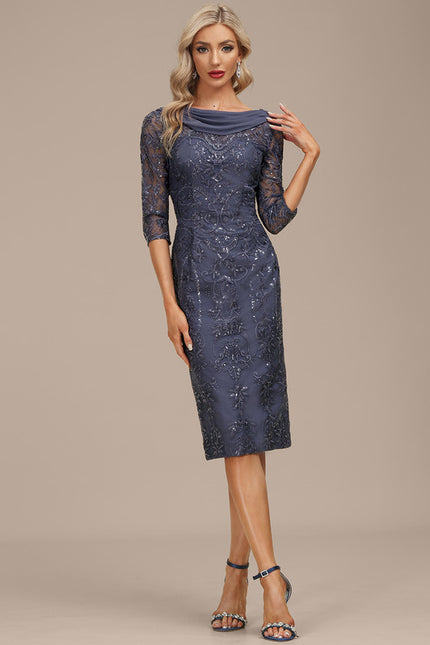 Robe Fourreau Col Bateau Chic - gallery 5