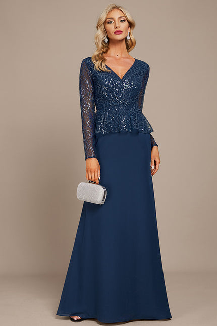 Robe Fourreau Longue Pailletée - gallery 1