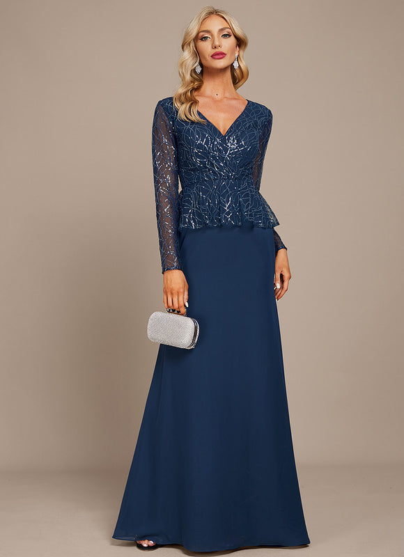 Robe Fourreau Longue Pailletée - gallery 1