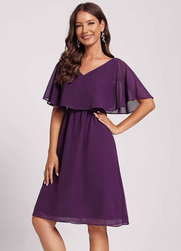 Robe Fourreau Élégante Manches Bouffantes - gallery 4