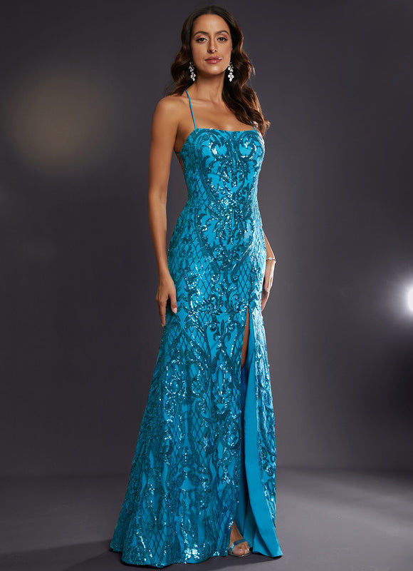 Robe Fourreau Turquoise - gallery 6