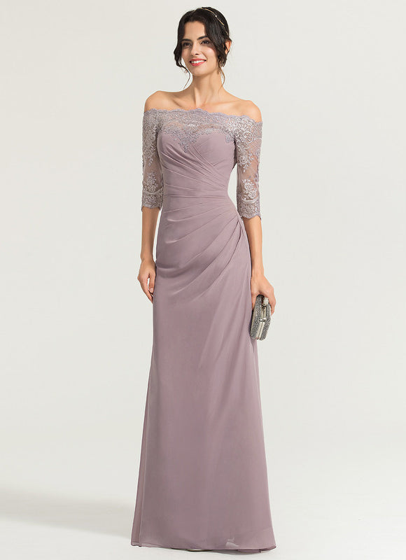 Robe Fourreau Mousseline Épurée - gallery 2