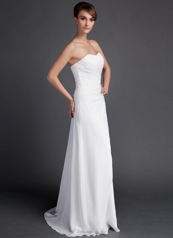 Robe Fourreau Aérienne Blanche - gallery 2