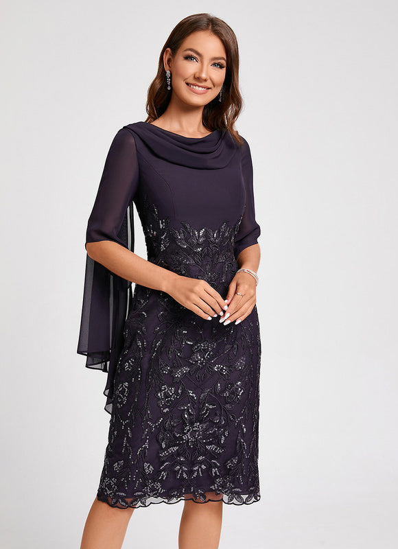 Robe Fourreau Étoile Noire - gallery 5