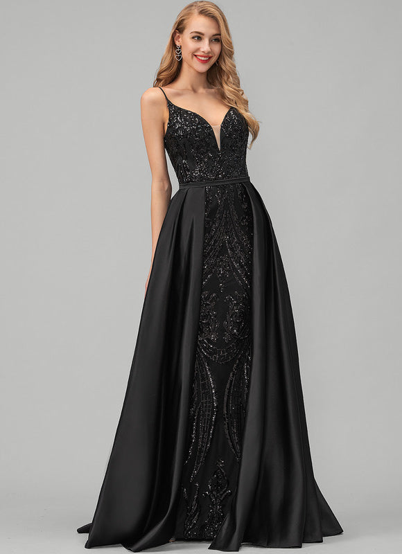 Robe Fourreau Noire Glamour - gallery 2