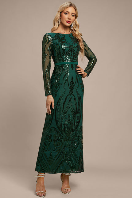 Robe Fourreau Glamour Émeraude - gallery 1