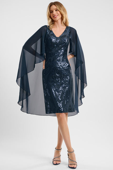 Robe Fourreau En Mousseline Fluide