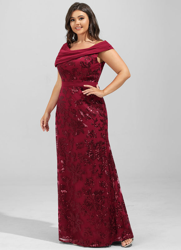 Robe Fourreau Bordeaux Glamour - gallery 9