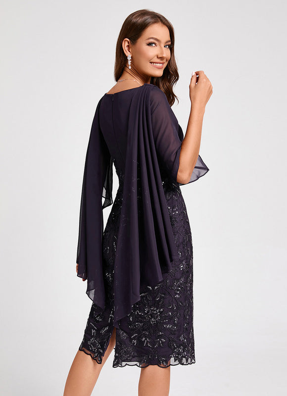 Robe Fourreau Étoile Noire - gallery 1