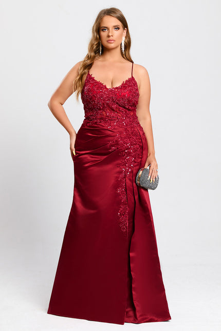 Robe Fourreau Sirène Satinée - gallery 9