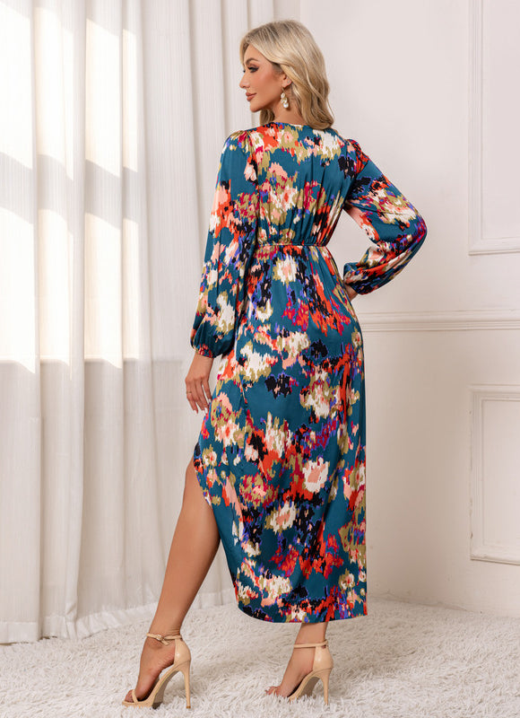 Robe Longue Fourreau Fendue - gallery 1