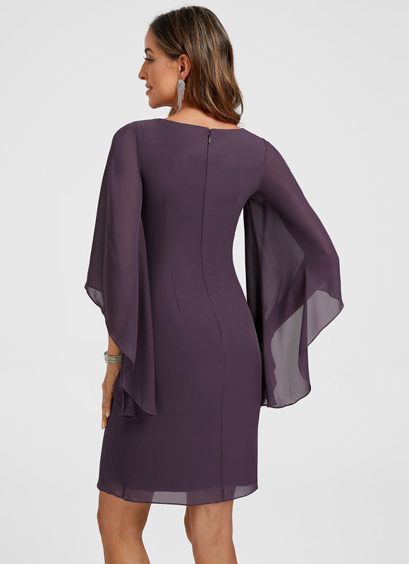 Robe Fourreau Violette - gallery 7