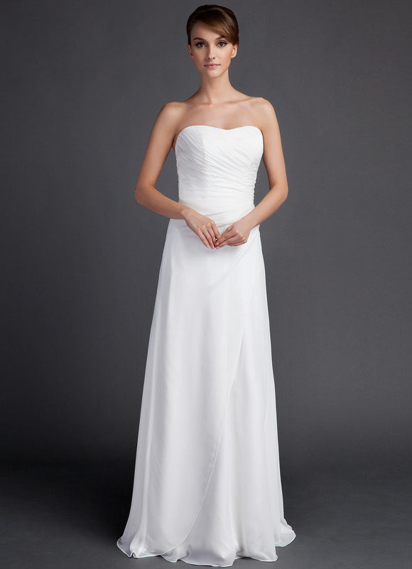 Robe Fourreau Aérienne Blanche - gallery 1