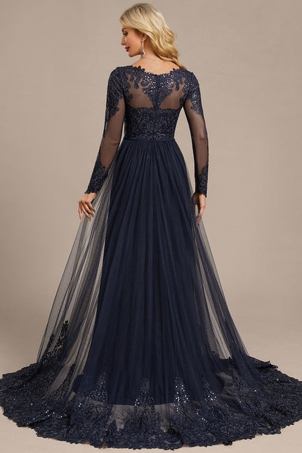 Robe Fourreau Navy - gallery 6
