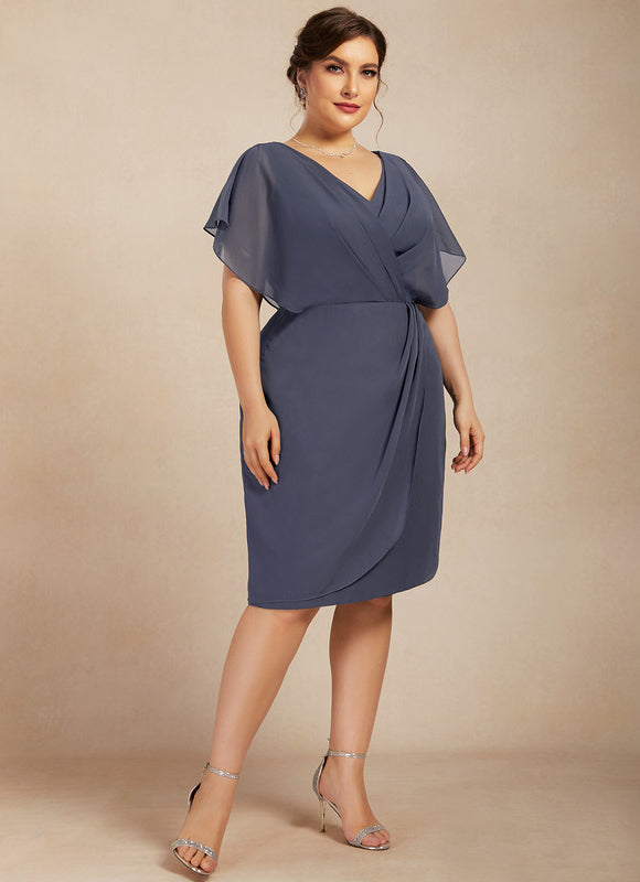 Robe Fourreau Drapée Rose - gallery 6