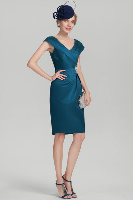 Robe Fourreau Satinette Chaleur - gallery 1