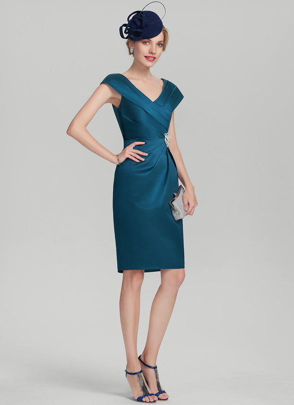 Robe Fourreau Satinette Chaleur - gallery 1