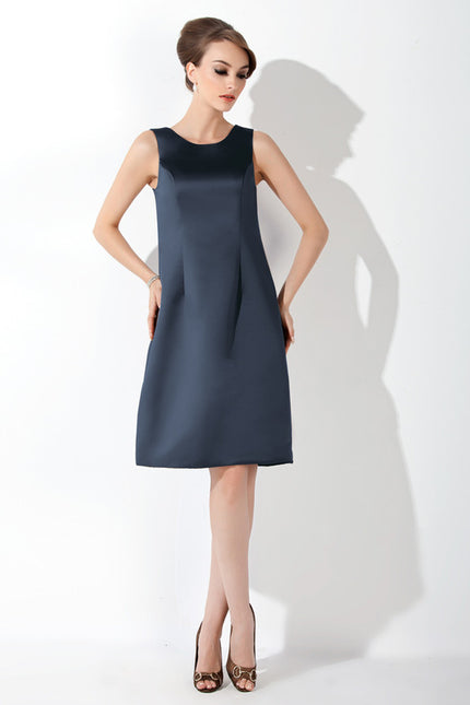 Robe Fourreau Bleu Nuit Chic - gallery 6