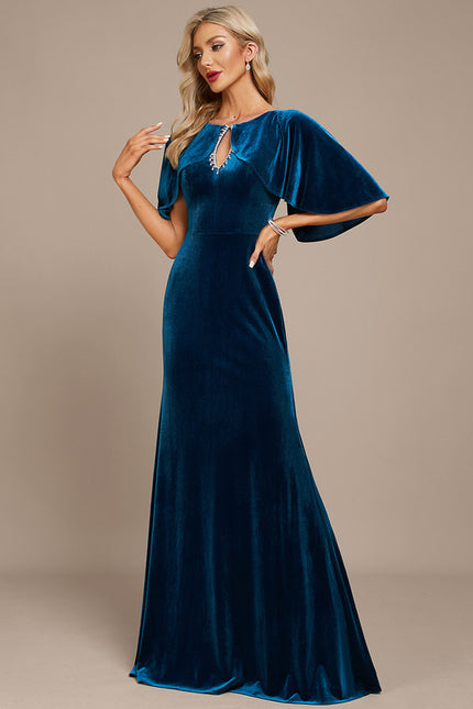 Robe Fourreau Velours Élégante