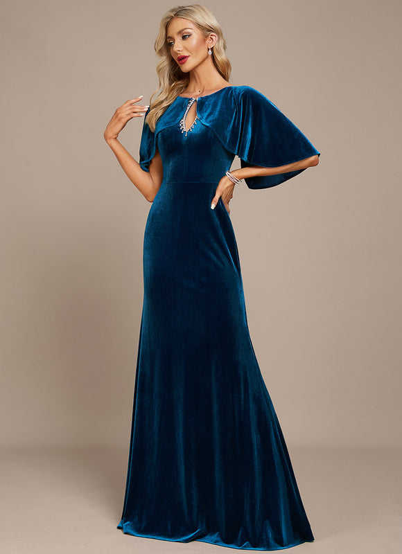 Robe Fourreau Velours Élégante